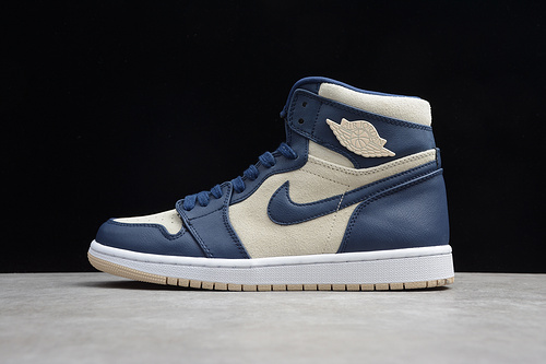 Air Jordan 1 High Retro Navy Blue/White 7