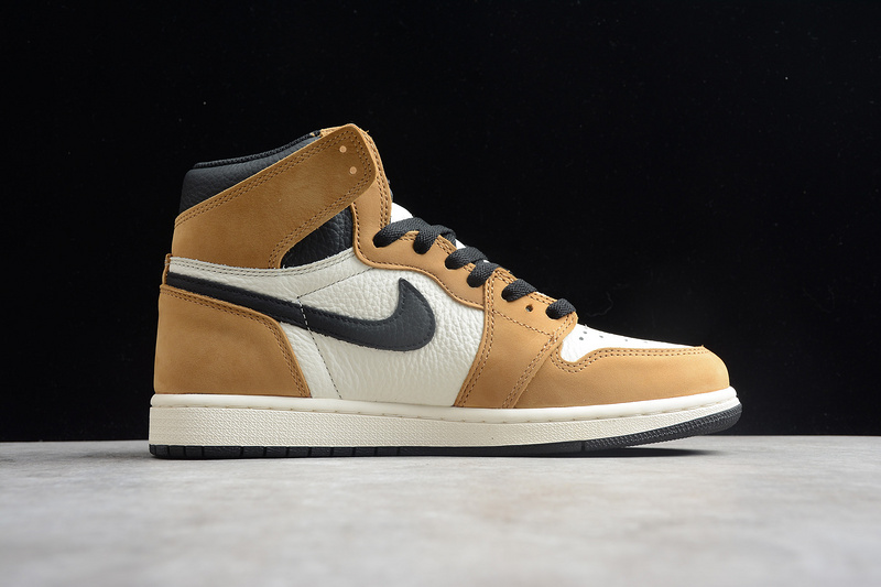 Air Jordan 1 Retro High Rookie Of The Year Golden Harvest/Black 15