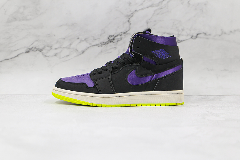 Air Jordan 1 High Zoom Halloween Black/Court Purple/Lemon Venom/Sail 7