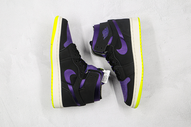 Air Jordan 1 High Zoom Halloween Black/Court Purple/Lemon Venom/Sail 13