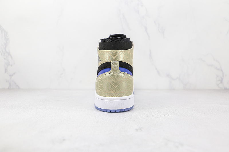 Air Jordan 1 Zoom Comfort Gold Laser Black/Blue 13