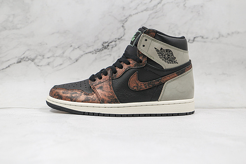 Air Jordan 1 Retro High Og Patina Black/Light Army/Sail/Fresh Mint 3