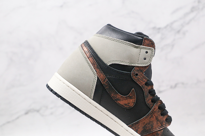 Air Jordan 1 Retro High Patina Rust Shadow Black/Grey-Rust 3