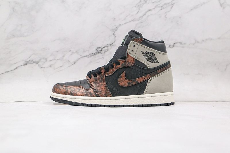 Air Jordan 1 Retro High Patina Rust Shadow Black/Grey-Rust 19