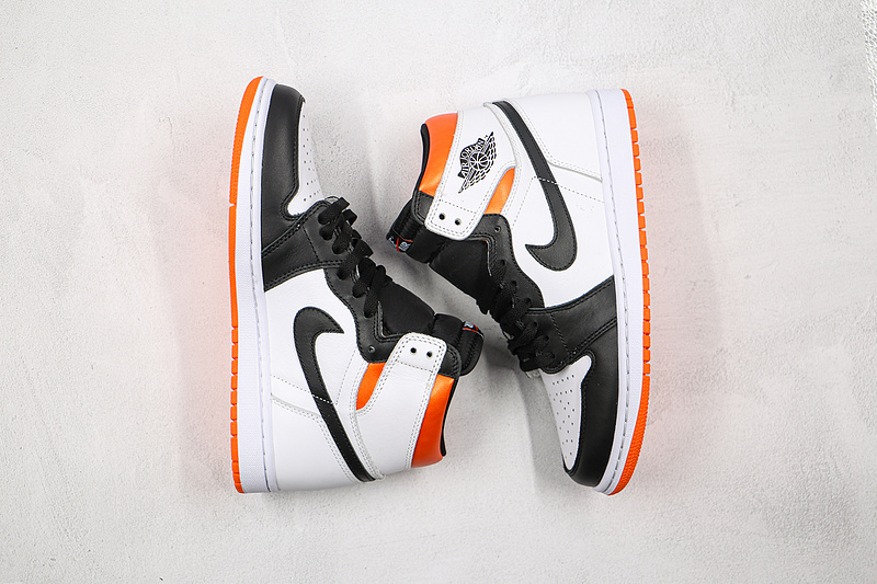 Air Jordan 1 Retro High Og White/Electro Orange/Black 19