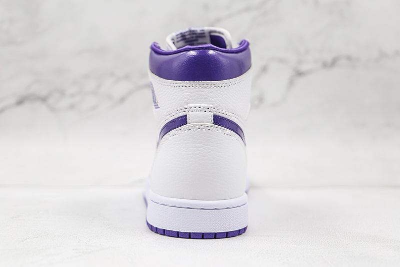 Air Jordan 1 Retro High White/White/Court Purple 5