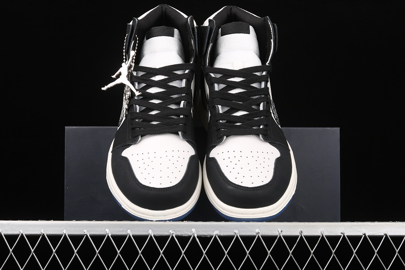 Di*Or X Air Jordan 1 High Black/White/Black 9