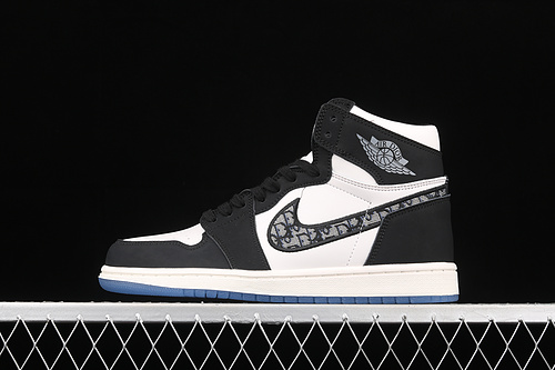 Di*Or X Air Jordan 1 High Black/White/Black 27