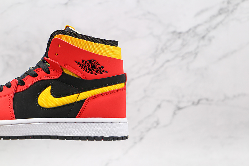 Air Jordan 1 High Zoom Comfort Black/Chile Red/White/University Gold 17