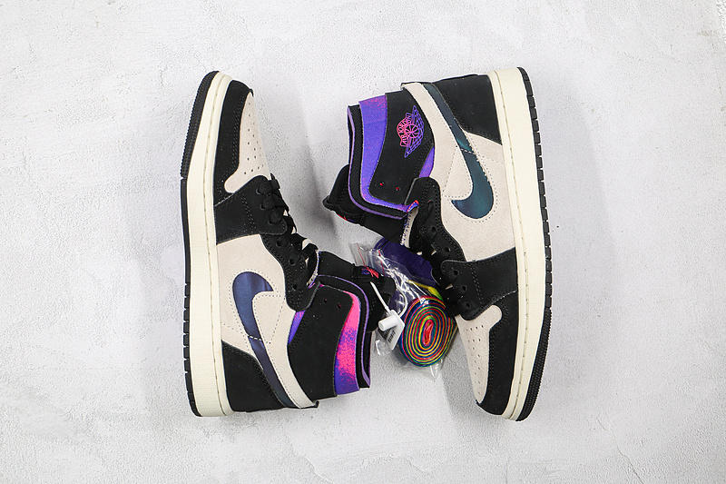 Saint Germain Air Jordan 1 High Zoom Comfort White/Black/Psychic Purple/Pink 3