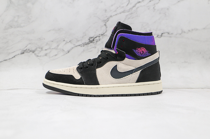 Saint Germain Air Jordan 1 High Zoom Comfort White/Black/Psychic Purple/Pink 11