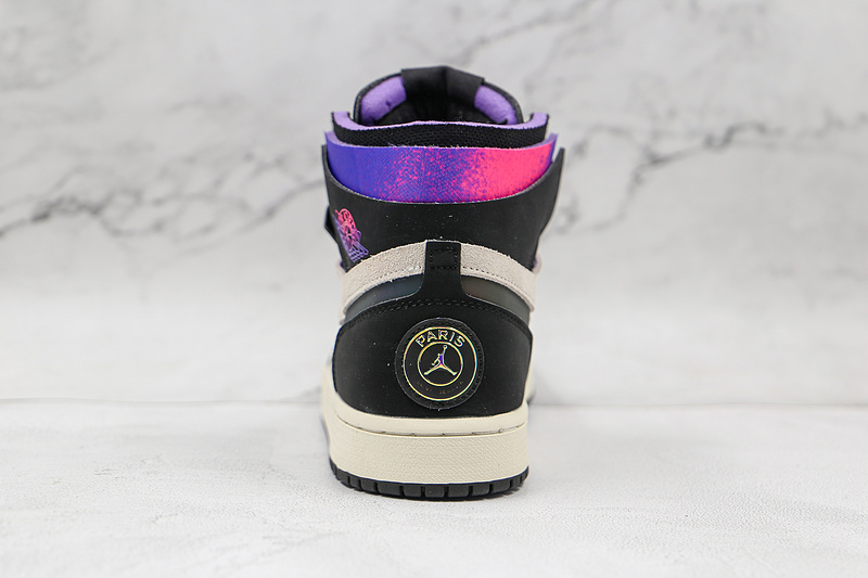 Saint Germain Air Jordan 1 High Zoom Comfort White/Black/Psychic Purple/Pink 13