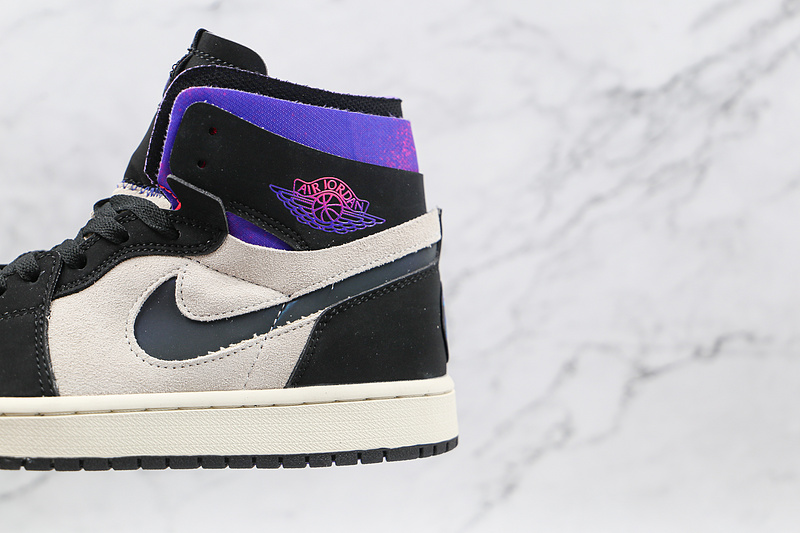 Saint Germain Air Jordan 1 High Zoom Comfort White/Black/Psychic Purple/Pink 17