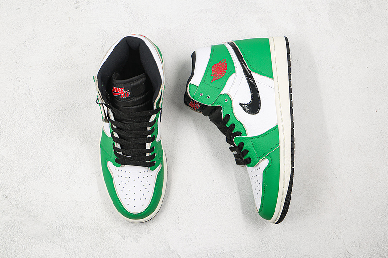 Air Jordan 1 Retro Hig Lucky Green/White/Sail/Black 13