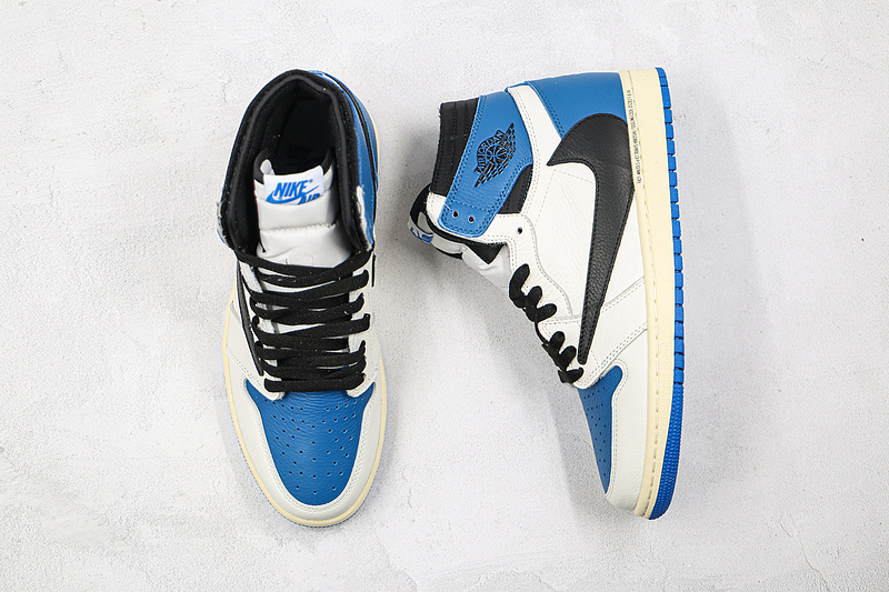 Travis Scott Fragment Air Jordan 1 Retro High Og White/Blue/Black 3