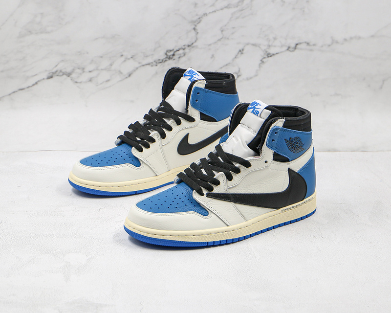 Travis Scott Fragment Air Jordan 1 Retro High Og White/Blue/Black 13