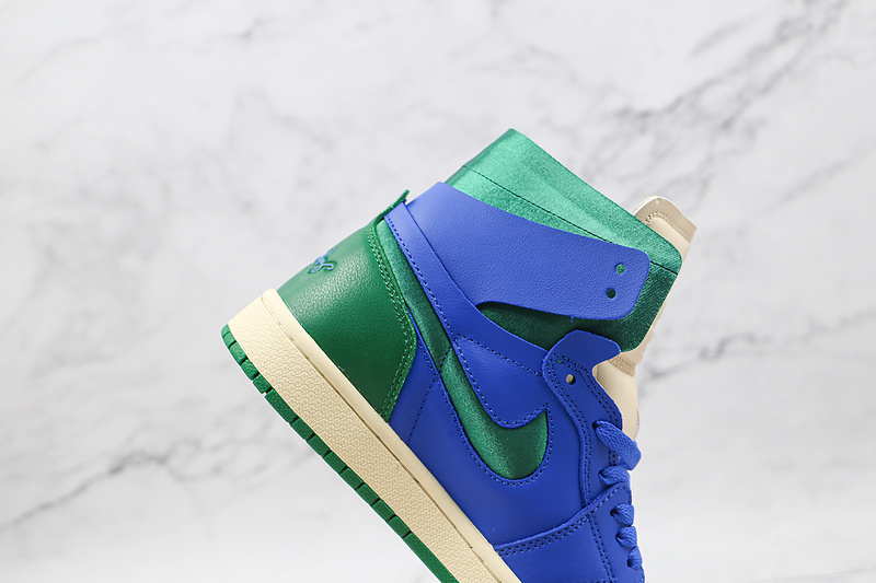 Aleali May X Air Jordan 1 High Zoom Comfort Califia Hyper Royal/Pine Green/White 3