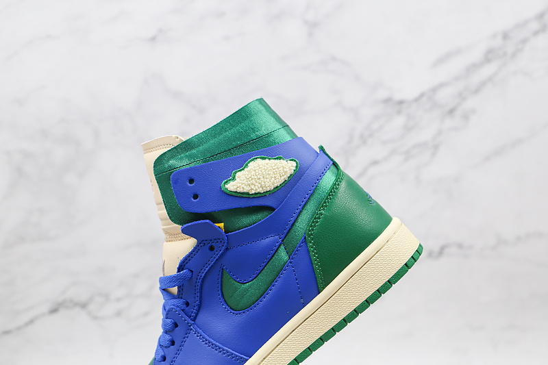 Aleali May X Air Jordan 1 High Zoom Comfort Califia Hyper Royal/Pine Green/White 5