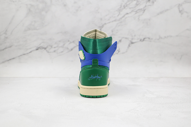 Aleali May X Air Jordan 1 High Zoom Comfort Califia Hyper Royal/Pine Green/White 13