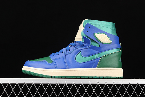 Aleali May X Wmns Air Jordan 1 High Zoom Comfort Califia Hyper Royal/Pine Green 17