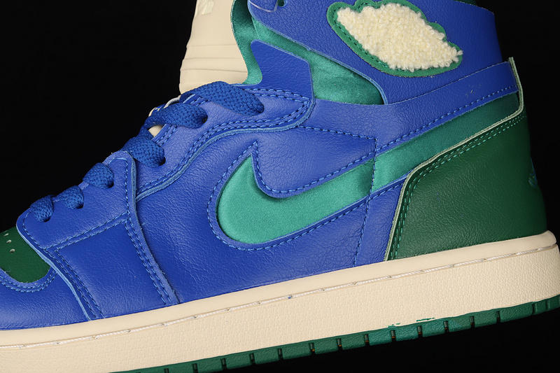 Aleali May X Wmns Air Jordan 1 High Zoom Comfort Califia Hyper Royal/Pine Green 19