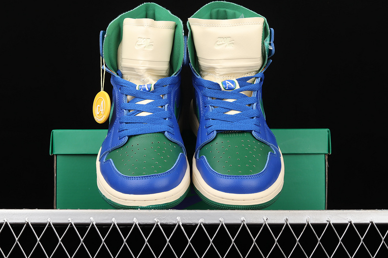 Aleali May X Wmns Air Jordan 1 High Zoom Comfort Califia Hyper Royal/Pine Green 29