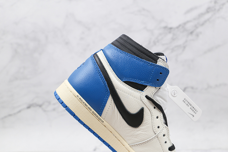 Travis Scott X Fragment X Air Jordan 1 Retro High Og Sp Ts Sail/Black/Mltry Blue 17