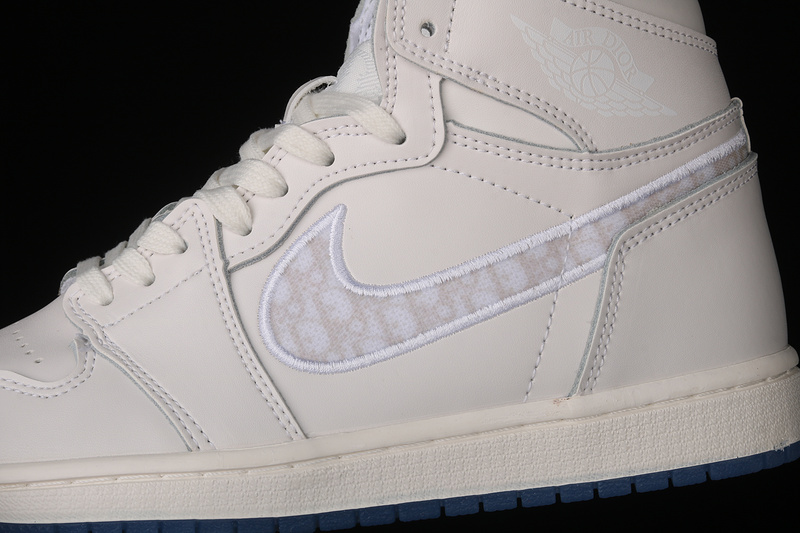 Di*Or X Air Jordan 1 High Beige/White/White 3