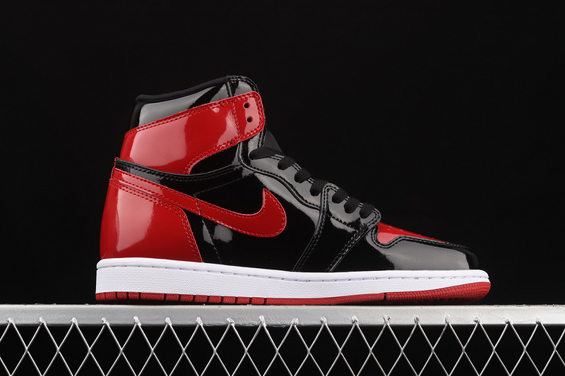 Air Jordan 1 Retro High Og Patent Bred Black/White/Varsity Red 15