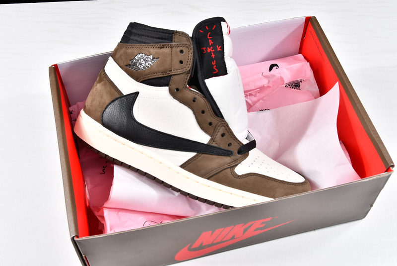 Air Jordan 1 High Og Travis Scott Sp Dark Mocha/White 7