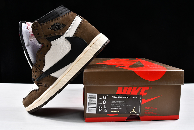 Air Jordan 1 High Og Travis Scott Sp Dark Mocha/White 11