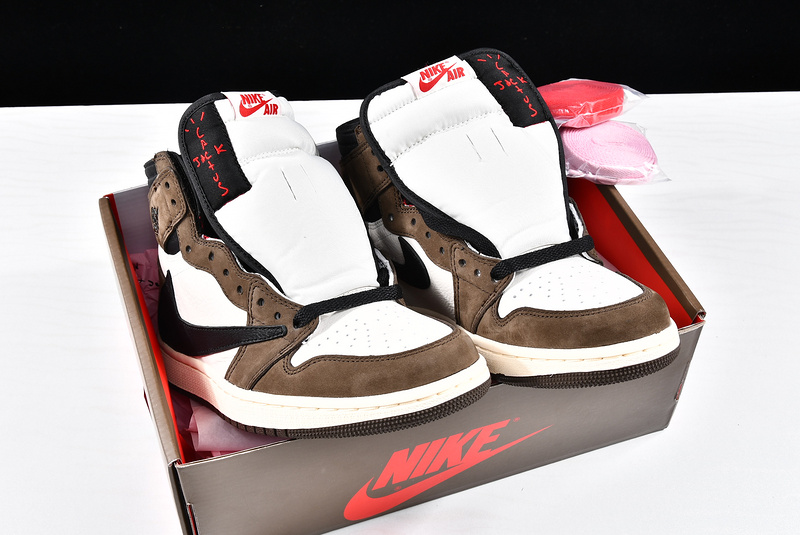 Air Jordan 1 High Og Travis Scott Sp Dark Mocha/White 17