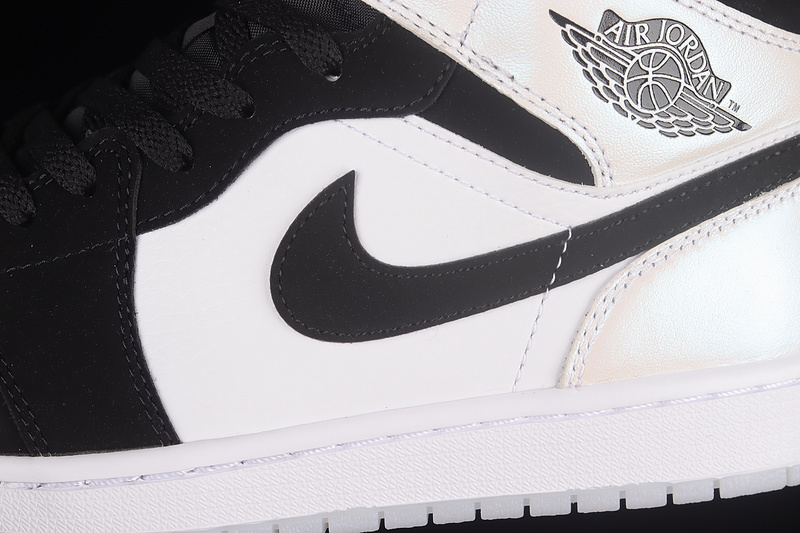 Air Jordan 1 Mid Se Diamond White/Black/Multi-Color 21