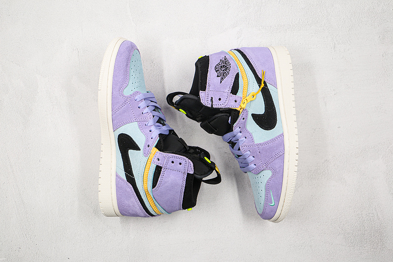 Air Jordan 1 High Switch Purple Pulse/Glacier Blue/Sail/Black 5