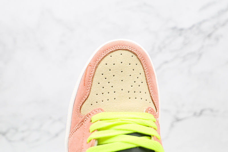 Air Jordan 1 High Switch Pink Volt Switch Cream/Peach-Neon-Black 13