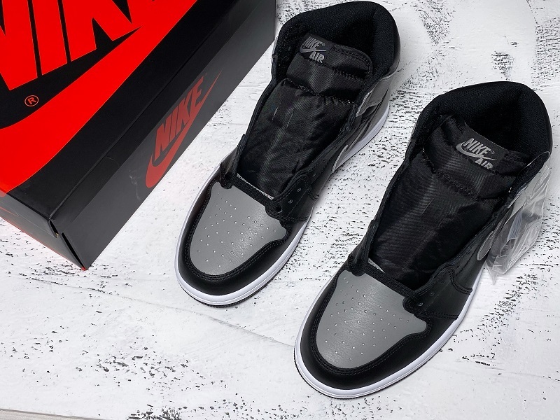 Get Air Jordan 1 Retro High Og Shadow Black-Medium/Grey 13