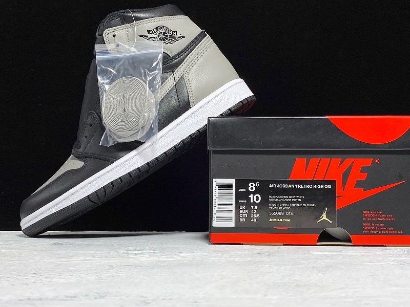 Get Air Jordan 1 Retro High Og Shadow Black-Medium/Grey 23