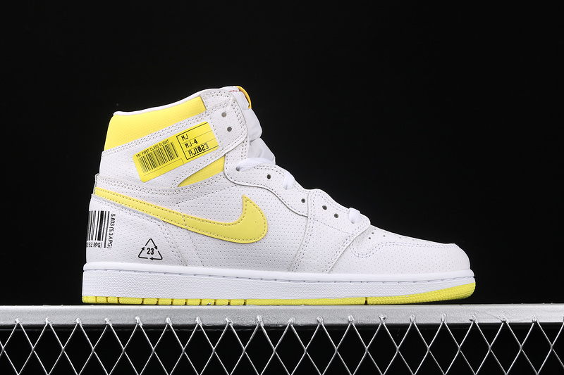 Get Air Jordan 1 High Og First Class Flight White/Yellow 3