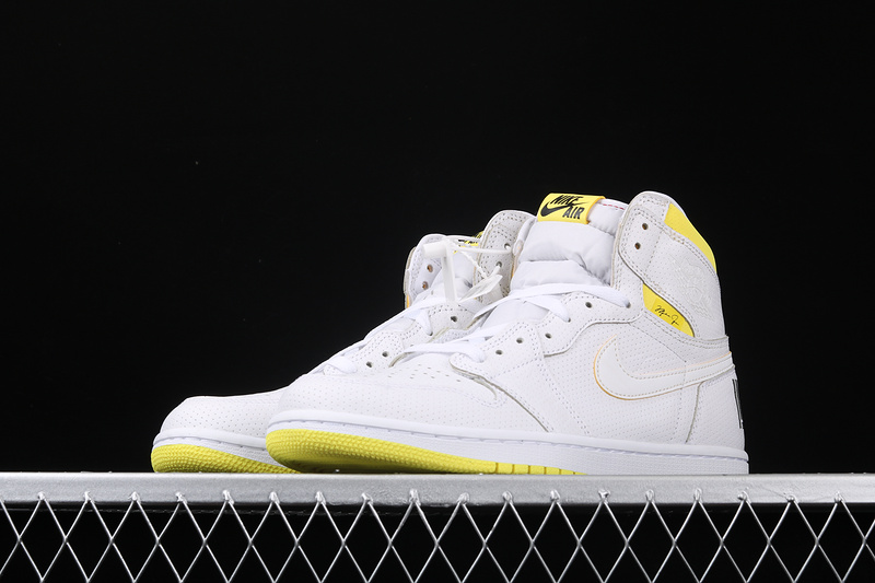 Get Air Jordan 1 High Og First Class Flight White/Yellow 19