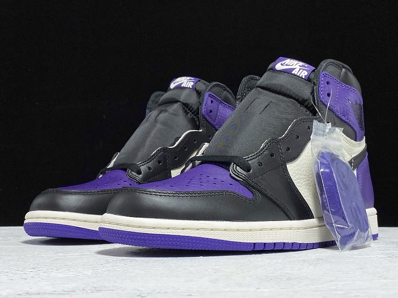 Get Air Jordan 1 Retro High Og Court Purple/Black-Sail 11