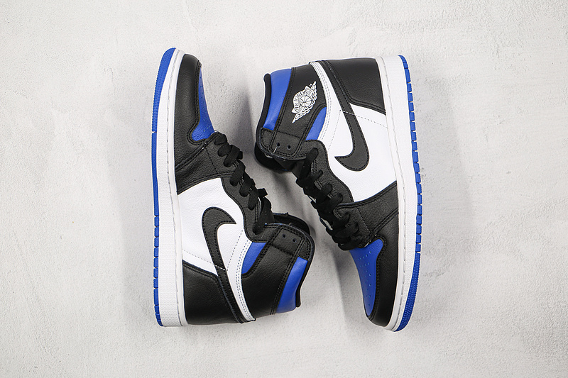 Air Jordan 1 Retro High Og Royal Toe Black/White-Game Royal-Black 3