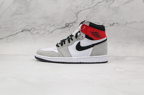 Air Jordan 1 Retro High Og White/Black/Light Smoke Grey/Varsity Red 19