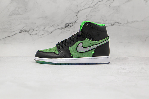 Air Jordan 1 High Zoom Zen Green Black/Black/Tomatillo/Rage Green 11