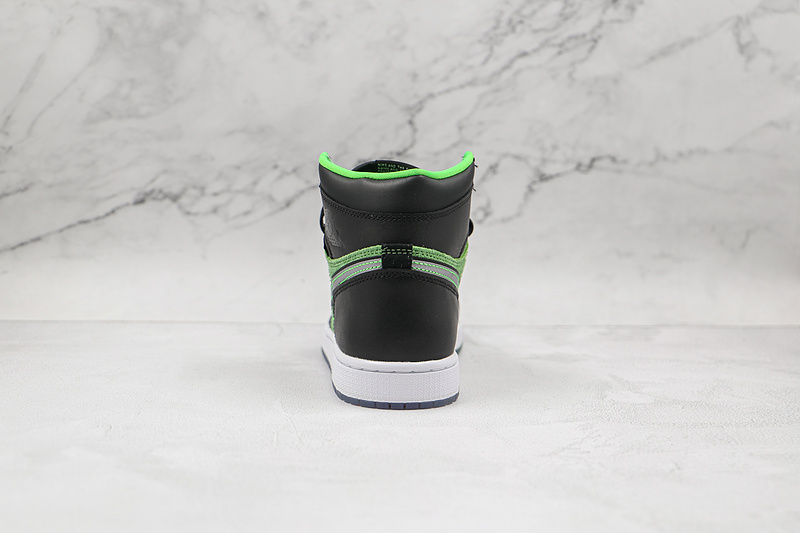 Air Jordan 1 High Zoom Zen Green Black/Black/Tomatillo/Rage Green 15