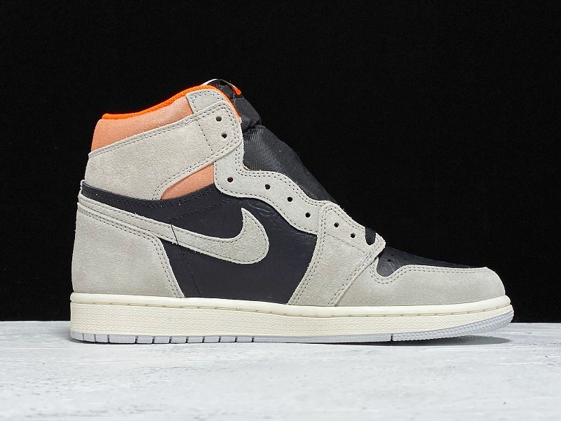 Get Air Jordan 1 Retro High Grey/Hyper Crimson-White-Black 7