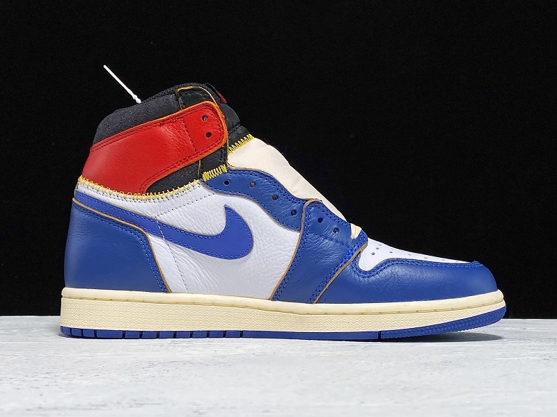 Get Air Jordan 1 Retro High Nrg/Un White/Storm Blue/Red 25