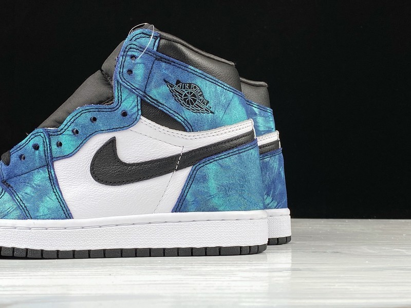 Air Jordan 1 Retro High Og Tie Dye White/Black-Aurora Green 7