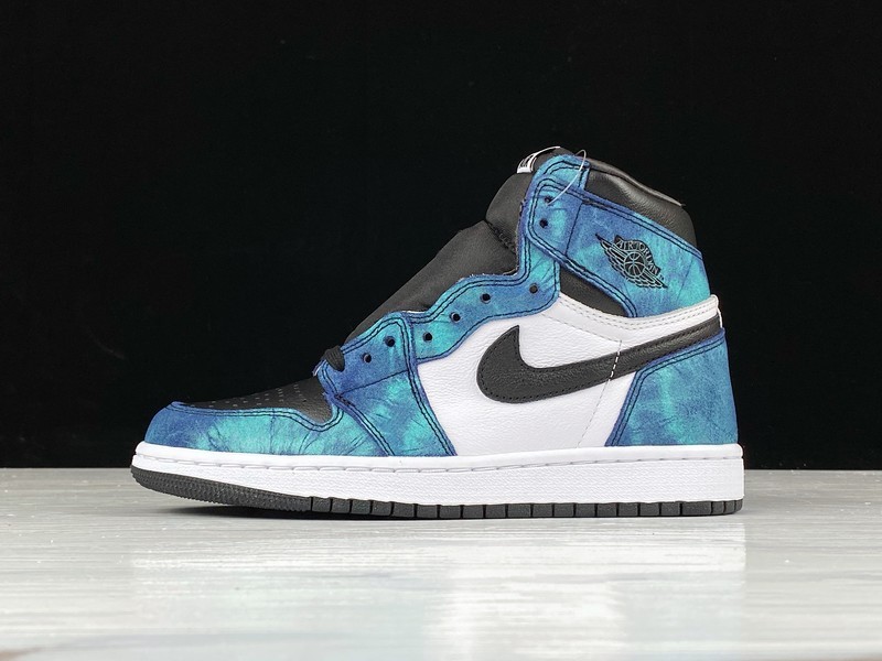 Air Jordan 1 Retro High Og Tie Dye White/Black-Aurora Green 11