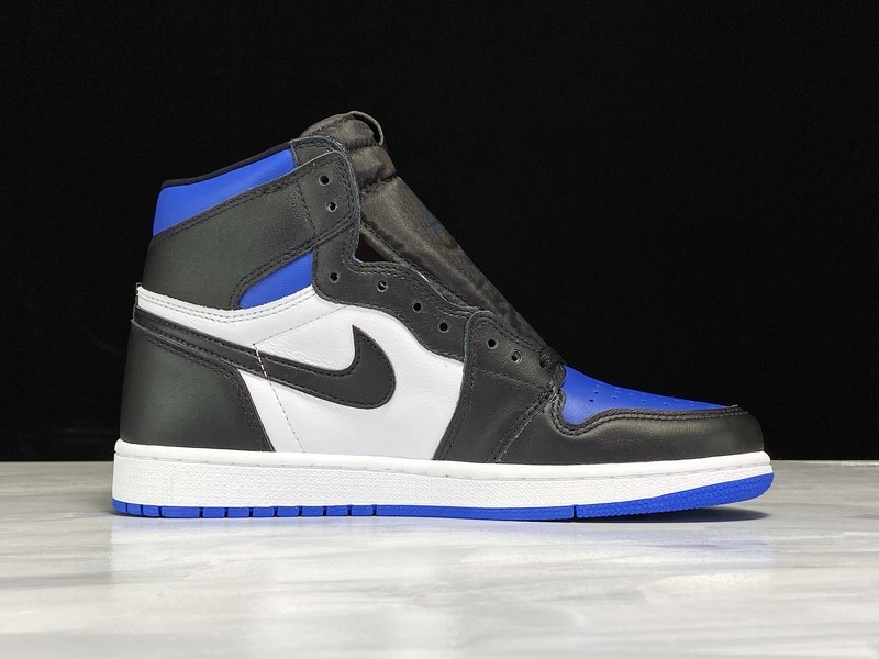 H12 Air Jordan 1 High Og Black/White-Game Royal-Black 9