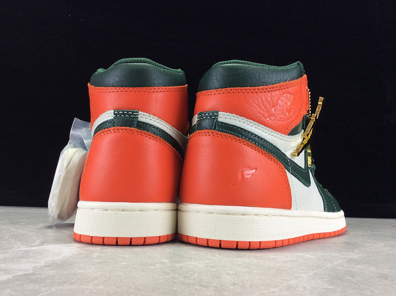 Solefly X Air Jordan 1 Retro High Og Fir-Team Orange/Green 5